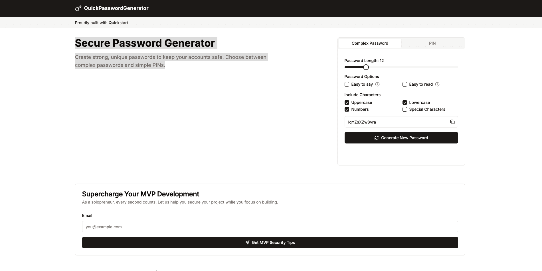 Image of Secure Password Generator